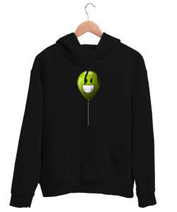 Antipatik Balon - Komik Siyah Unisex Kapşonlu Sweatshirt