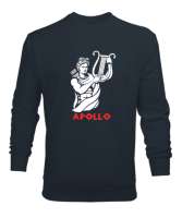 Apollo - Kehanet - Güzellik - Gençlik - Işığın Mitolojik Tanrısı Füme Erkek Sweatshirt - Thumbnail