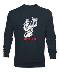 Apollo - Kehanet - Güzellik - Gençlik - Işığın Mitolojik Tanrısı Füme Erkek Sweatshirt