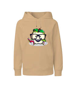 Apple Camel Çocuk Unisex Hoodie Kapüşonlu