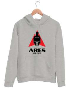 Ares - God Of War - Savaş Tanrısı Gri Unisex Kapşonlu Sweatshirt