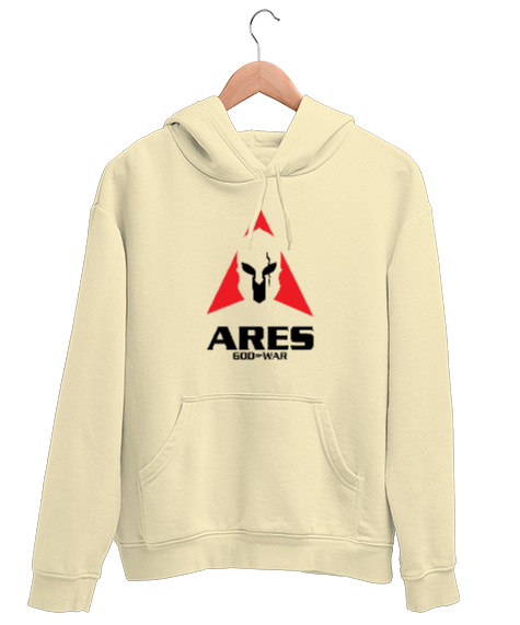 Tisho - Ares - God Of War - Savaş Tanrısı Krem Unisex Kapşonlu Sweatshirt