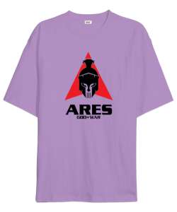 Ares - God Of War - Savaş Tanrısı Lila Oversize Unisex Tişört