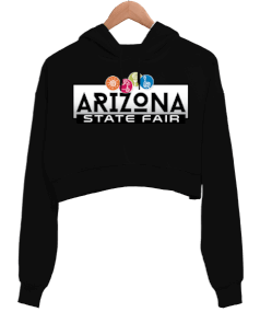 Arizona Kadın Crop Hoodie Kapüşonlu Sweatshirt