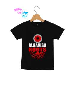 Arnavutluk,albania,Arnavutluk Bayrağı,Arnavutluk logosu,albania flag. Siyah Çocuk Unisex