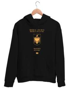 Arnavutluk,albania,Arnavutluk Bayrağı,Arnavutluk logosu,albania flag. Siyah Unisex Kapşonlu Sweatshirt