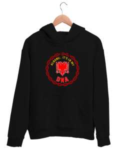 Arnavutluk,albania,Arnavutluk Bayrağı,Arnavutluk logosu,albania flag Siyah Unisex Kapşonlu Sweatshirt