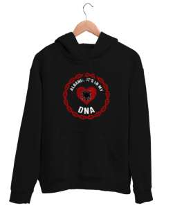 Arnavutluk,albania,Arnavutluk Bayrağı,Arnavutluk logosu,albania flag. Siyah Unisex Kapşonlu Sweatshirt