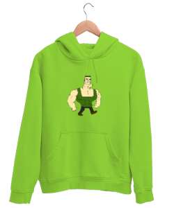 arnold schwarzenegger Fıstık Yeşili Unisex Kapşonlu Sweatshirt