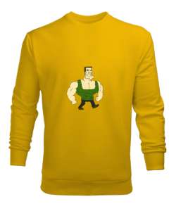 arnold schwarzenegger sarı Sarı Erkek Sweatshirt