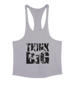 Arnold Schwarzenegger THİNK BIG Vücut Geliştirme GYM Bodybuilding Fitness Baskılı Erkek Tank Top Atlet