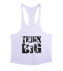 Arnold Schwarzenegger THİNK BIG Vücut Geliştirme GYM Bodybuilding Fitness Baskılı Erkek Tank Top Atlet