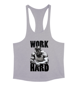 Arnold Schwarzenegger Work Hard Vücut Geliştirme GYM Bodybuilding Fitness Baskılı Erkek Tank Top Atlet