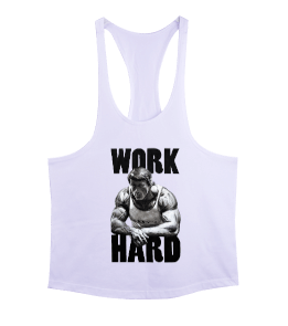 Arnold Schwarzenegger Work Hard Vücut Geliştirme GYM Bodybuilding Fitness Baskılı Erkek Tank Top Atlet