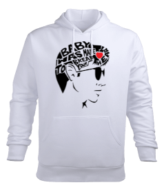 Aşk Erkek Kapüşonlu Hoodie Sweatshirt