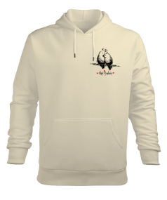 Aşk Kuşları Erkek Kapüşonlu Hoodie Sweatshirt