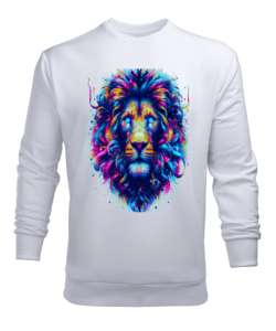 ASLAN Beyaz Erkek Sweatshirt