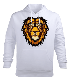 Aslan Burç Erkek Kapüşonlu Hoodie Sweatshirt