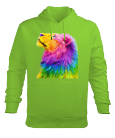 Aslan Erkek Kapüşonlu Hoodie Sweatshirt