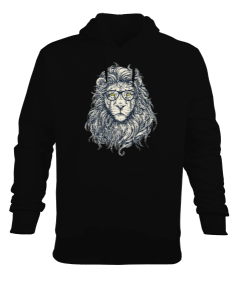 Aslan görselli hoodie Erkek Kapüşonlu Hoodie Sweatshirt