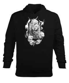 Aslan T2 Erkek Kapüşonlu Hoodie Sweatshirt