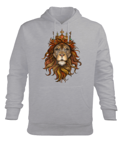 Aslan Tasarım Erkek Kapüşonlu Hoodie Sweatshirt