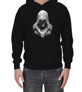 Assassins Creed Baskılı Sweatshirt Erkek Kapşonlu