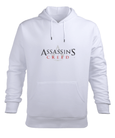 Assassins Creed Sweatshirt Erkek Beyaz Erkek Kapüşonlu Hoodie Sweatshirt