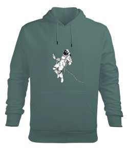 Astranot tasarımlı Çağla Yeşili Erkek Kapüşonlu Hoodie Sweatshirt