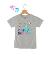 Astro Dinozor Gri Çocuk Unisex - Thumbnail