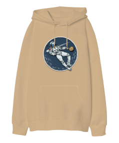 AstroGod Oversize Unisex Kapüşonlu Sweatshirt