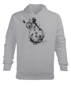 Astronaut Dancing Erkek Kapüşonlu Hoodie Sweatshirt