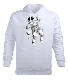 Astronaut Erkek Kapüşonlu Hoodie Sweatshirt