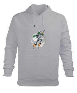 Astronot dünya dışı Gri Erkek Kapüşonlu Hoodie Sweatshirt