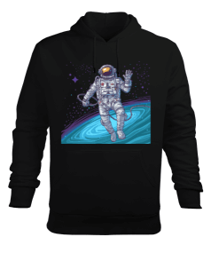 Astronot Erkek Kapüşonlu Hoodie Sweatshirt