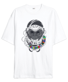 ASTRONOT MAYMUNU Oversize Unisex Tişört