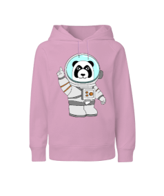 Astronot panda Çocuk Unisex Hoodie Kapüşonlu