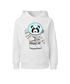 Astronot panda Çocuk Unisex Hoodie Kapüşonlu