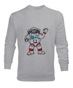 Astronot Temalı Erkek Sweatshirt