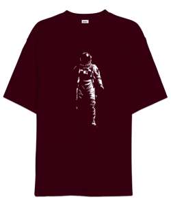 Astronot ve Uzay Bordo Oversize Unisex Tişört