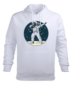 Astronotlu Erkek Kapüşonlu Hoodie Sweatshirt