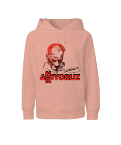 ATATÜRK ANIYORUZ YAZILI ÇOCUK SWEATSHİRT Çocuk Unisex Hoodie Kapüşonlu