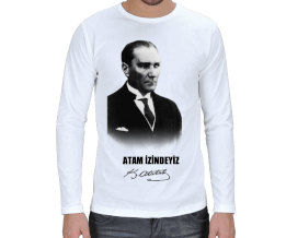 ATATÜRK ATAM İZİNDEYİZ Erkek Uzun Kol