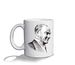 Atatürk Beyaz Beyaz Kupa Bardak