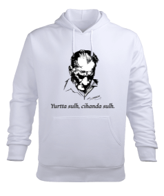 Atatürk Erkek Kapüşonlu Hoodie Sweatshirt