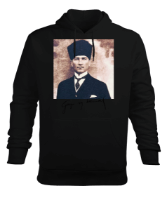 ATATÜRK Erkek Kapüşonlu Hoodie Sweatshirt