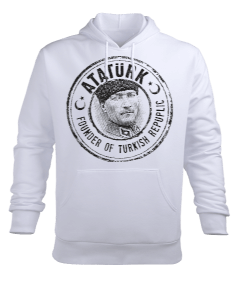 Atatürk Erkek Kapüşonlu Hoodie Sweatshirt