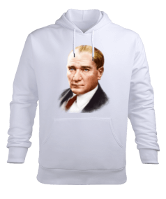 Atatürk Erkek Kapüşonlu Hoodie Sweatshirt