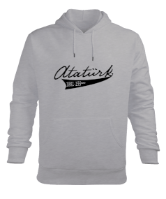 Atatürk Erkek Kapüşonlu Hoodie Sweatshirt