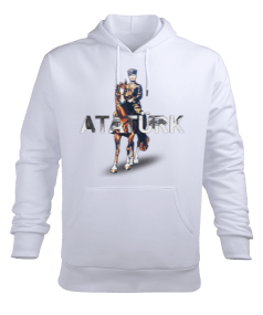 Atatürk Erkek Kapüşonlu Hoodie Sweatshirt